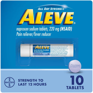 Aleve Naproxen Pain Reliever & Fever Reducer Tablets 10ct (2 Pack) - Health Care > Over-the-Counter Medication Relief