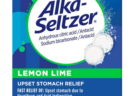 Alka-Seltzer Lemon Lime Effervescent Antacid Tablets With Aspirin 36ct (2 Pack) - Health Care > Over-the-Counter