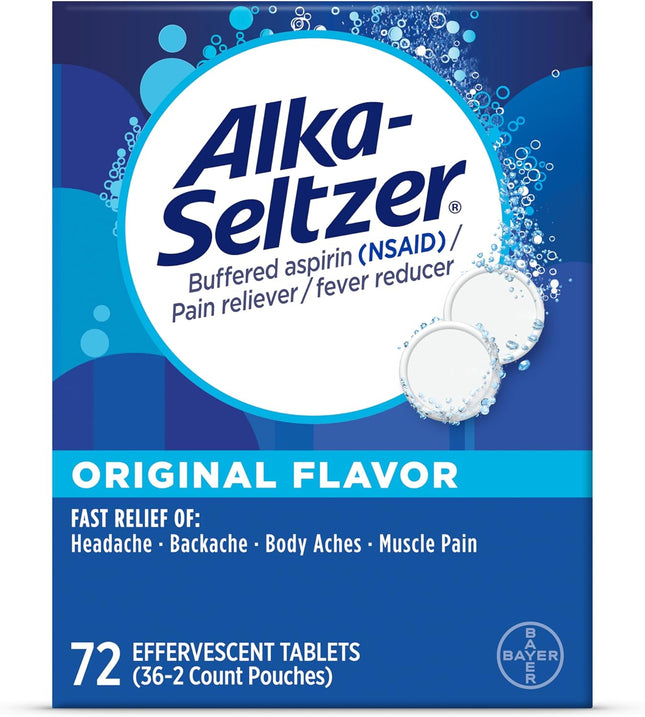 Alka Seltzer Original Effervescent Tablets 24 Count (PacK Of 24) - Health & Beauty > Personal Care Hair Styling Products