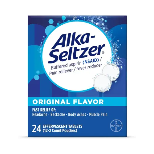 Alka Seltzer Original Effervescent Tablets 24 Count (Pack Of 12) - Health & Beauty > Care Medicine Drugs