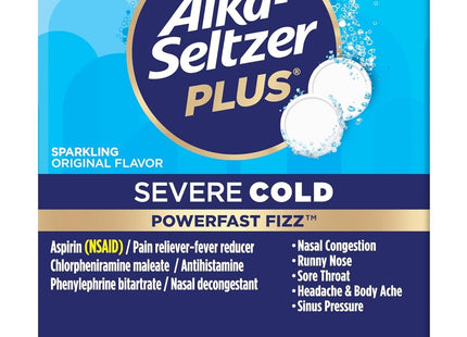 Alka-Seltzer Plus Powerfast Fizz Severe Cold Medicine Original 36ct (6 Pack) - Health Care > Over-the-Counter