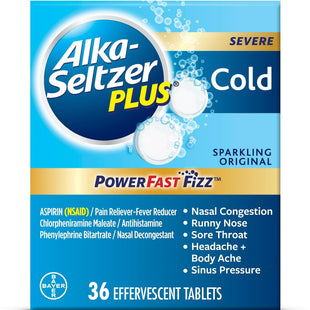 Alka-Seltzer Plus Powerfast Fizz Severe Cold Medicine Original 36ct (3 Pack) - Health Care > Over-the-Counter