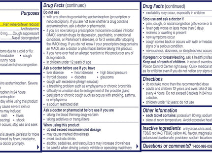 Alka-Seltzer Plus Severe Cold & Flu Power Fast Fizz Citrus Tablet 20ct - Health Care > Over-the-Counter Medication Pain