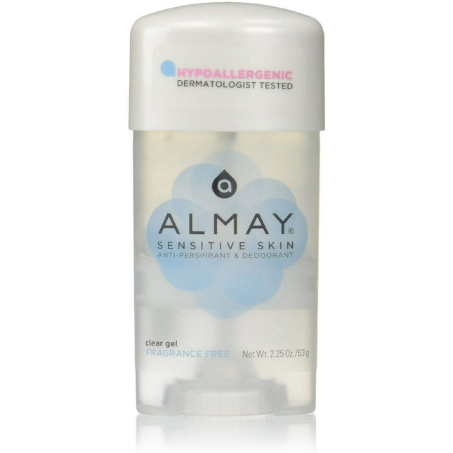 Almay Hypoallergenic Clear Gel AntiPerspirant Deodorant unscented 2.25oz (6 Pack) - Personal Care > Bath & Body