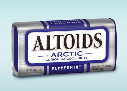 Altoids Arctic Peppermint Sugar Free Breath Mints Tin 1.2oz (16 Pack) - Food & Beverages > Sweets Chocolate Gums