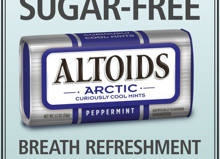 Altoids Arctic Peppermint Sugar Free Breath Mints Tin 1.2oz (16 Pack) - Food & Beverages > Sweets Chocolate Gums