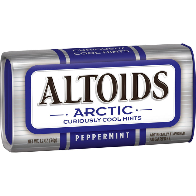 Altoids Arctic Peppermint Sugar Free Breath Mints Tin 1.2oz (2 Pack) - Food & Beverages > Sweets Chocolate Gums