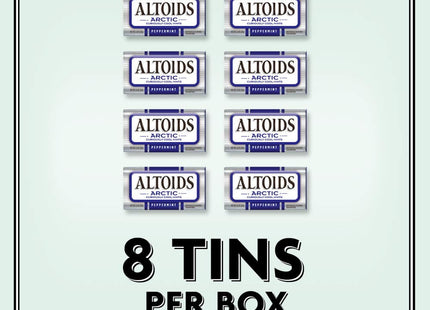 Altoids Arctic Peppermint Sugar Free Breath Mints Tin 1.2oz (8 Pack) - Food & Beverages > Sweets Chocolate Gums