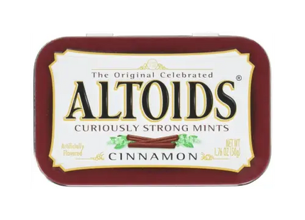 Altoids Cinnamon Breath Mints Strong 1.76 ounce (Pack Of 1) - Food Beverages & Tobacco > Items Candy Chocolate