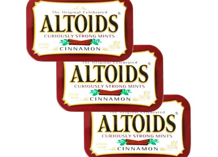 Altoids Cinnamon Breath Mints Strong 1.76 ounce (Pack Of 3) - Food Beverages & Tobacco > Items Candy Chocolate