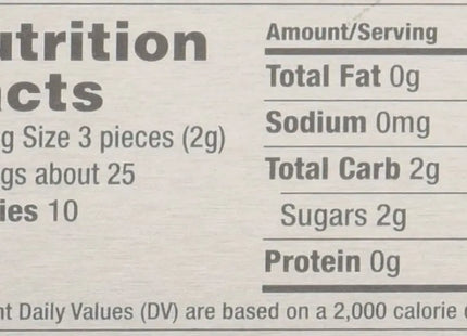 a nutrition label with a nutrition information on it