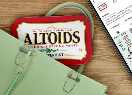 Altoids Classic Peppermint Breath Mints Hard Candy Tin 1.76oz (12 Pack) - Food & Beverages > Sweets Chocolate Gums