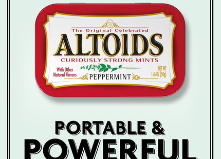 Altoids Classic Peppermint Breath Mints Hard Candy Tin 1.76oz (12 Pack) - Food & Beverages > Sweets Chocolate Gums