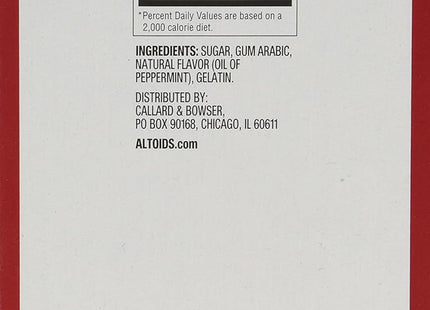 Altoids Classic Peppermint Breath Mints Hard Candy Tin 1.76oz (24 Pack) - Food & Beverages > Sweets Chocolate Gums