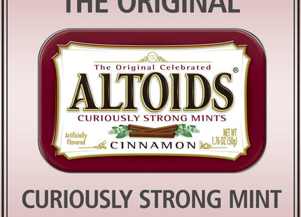Altoids Curiously Strong Mints Cinnamon Breath Tins 1.76oz (12 Pack) - Food & Beverages > Sweets Chocolate Gums
