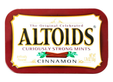 Altoids Curiously Strong Mints Cinnamon Breath Tins 1.76oz (12 Pack) - Food & Beverages > Sweets Chocolate Gums