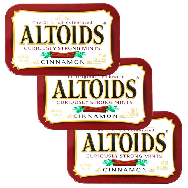 Altoids Cinnamon Breath Mints Strong 1.76 ounce (Pack Of 3) - Food Beverages & Tobacco > Items Candy Chocolate