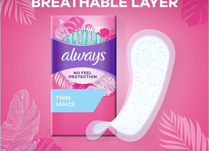 Always Incredibly Thin Daily Panty Liners Regular Unscented 20ct (4 Pack) - Personal Care > Feminine Pantiliners