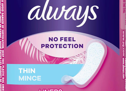 Always Incredibly Thin Daily Panty Liners Regular Unscented 20ct (6 Pack) - Personal Care > Feminine Pantiliners