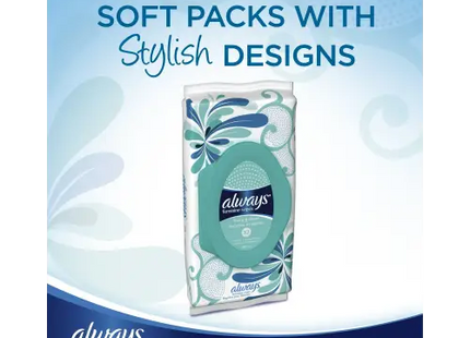 Always Feminine Wipes Fresh and Clean Scent Soft Pack 32 Count (Pack Of 2) - Health & Beauty > Personal Care Cosmetics