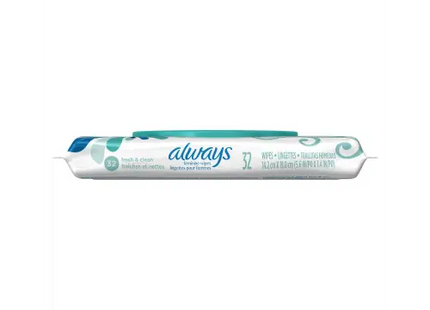 Always Feminine Wipes Fresh and Clean Scent Soft Pack 32 Count (Pack Of 2) - Health & Beauty > Personal Care Cosmetics