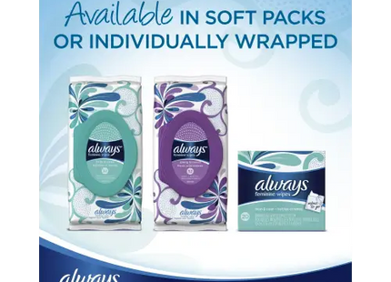 Always Feminine Wipes Fresh and Clean Scent Soft Pack 32 Count (Pack Of 2) - Health & Beauty > Personal Care Cosmetics