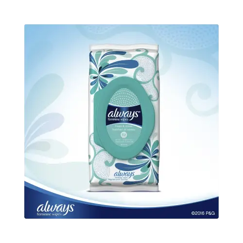 Always Feminine Wipes Fresh and Clean Scent Soft Pack 32 Count (Pack Of 2) - Health & Beauty > Personal Care Cosmetics