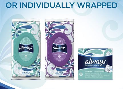 Always Feminine Wipes Fresh and Clean Scent Soft Pack 32 Count (Pack Of 2) - Health & Beauty > Personal Care Cosmetics