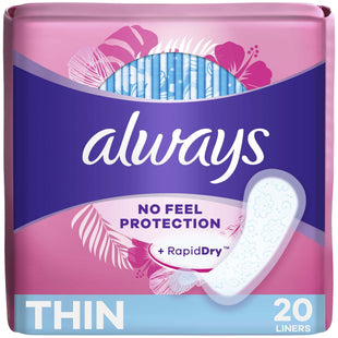 Always Incredibly Thin Daily Panty Liners Regular Unscented 20ct - Personal Care > Feminine Pantiliners