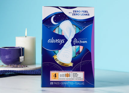 Always Infinity Overnight Women Sanitary Pads with Wings Unscented 26ct - Personal Care > Feminine Pantiliners