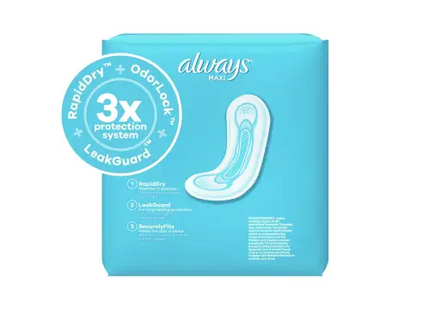 Always Maxi Size 2 Super Pads for Women Without Wings Unscented 42 Count (Pack Of 4) - Health & Beauty > Personal Care