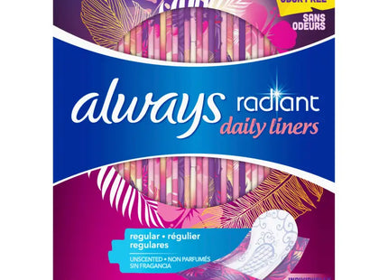 always radiant sanitary pads regular regular pack