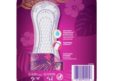 Always Radiant Pantyliners Regular Wrapped Unscented 48 Count (Pack Of 6) - Health & Beauty > Personal Care Feminine