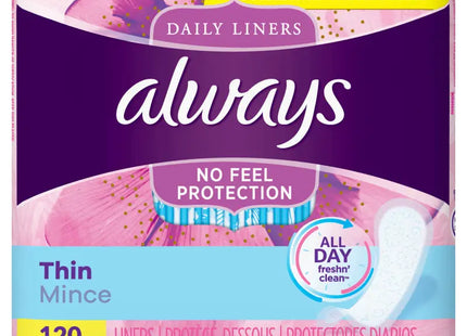 always dail liners liners, regular, medium, 12 count, 12 count