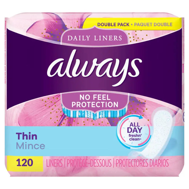 always dail liners liners, regular, medium, 12 count, 12 count