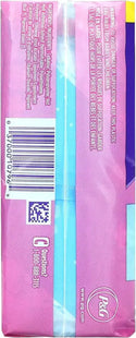 a pink tissue with a blue stripe