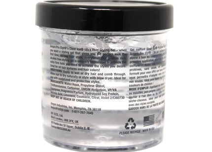 a close up of a jar of hair paste with a black lid