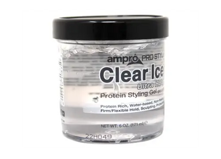 AmPro Pro Styl Clear Ice Protein Hair Styling Gel 6 Oz (Pack Of 12) - Health & Beauty > Personal Care Products