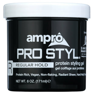 Ampro Regular Hold Protein Hair Styling Gel Moisturizing Unisex 6oz (5 Pack) - Personal Care > & Products