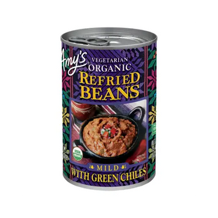 Amy’s Organic Refried Beans With Green Chile 15.4 Ounces (Pack Of 12) - Food Beverages & Tobacco > Items Fruits