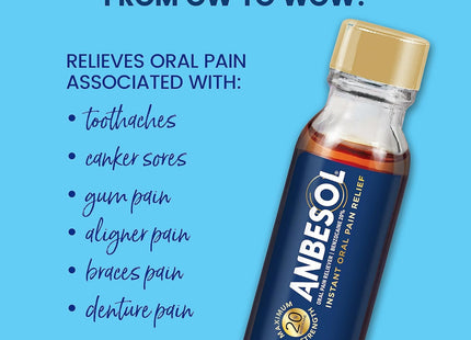 Anbesol Liquid Maximum Strength Instant Oral Pain Relief 0.41oz (36 Pack) - Personal Care > Teething