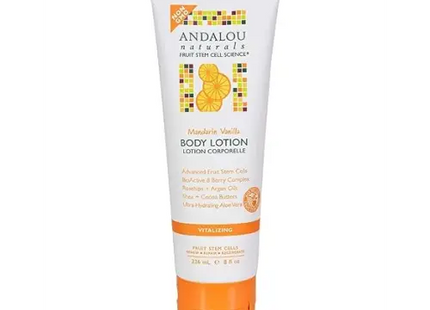 andalou body lotion with orange and vitamin