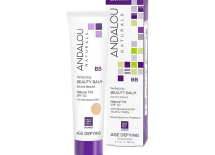 Andalou Naturals Perfecting BB Beauty Balm Natural Tinted Moisturizer with SPF 3 2 Fl Oz (Pack Of 2) - Health & >