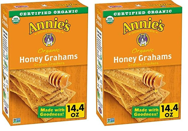 Annie’s Homegrown Organic Honey Graham Crackers 14.4 Oz (Pack Of 2) - Food Beverages & Tobacco > Items Snack Foods