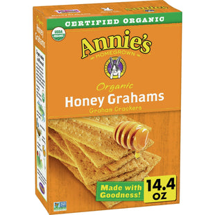 Annie’s Homegrown Organic Honey Graham Crackers 14.4 Oz (PacK Of 24) - Food Beverages & Tobacco > Items Snack Foods