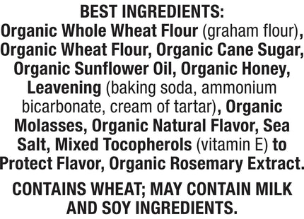 Annie s Organic Honey Graham Crackers Made With Whole Grain 14.4oz - Food & Beverages > Pantry Crispbread