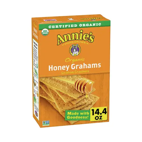 Annie’s Homegrown Organic Honey Graham Crackers 14.4 Oz (PacK Of 24) - Food Beverages & Tobacco > Items Snack Foods