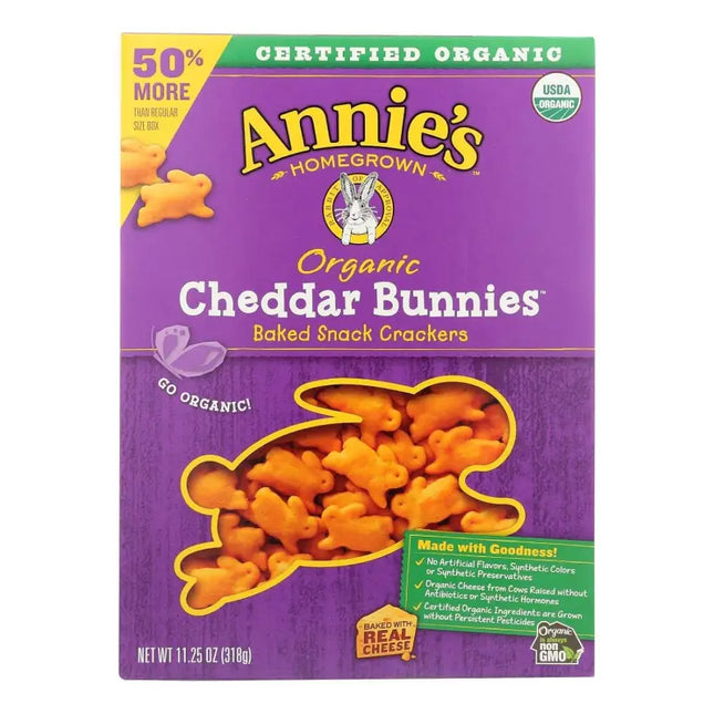 annie’s chead buns snack crackers