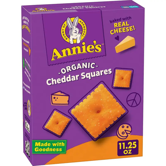 annie’s organic cheddar squares with cheese