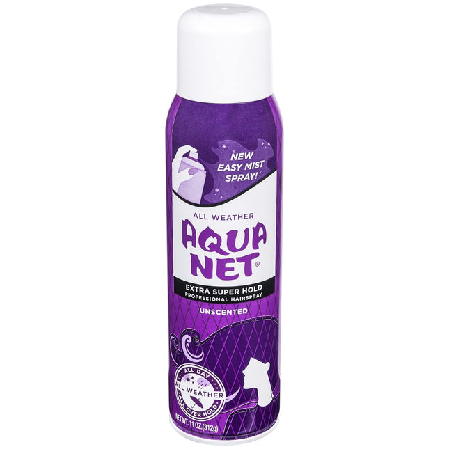 Aqua Net Professional Aerosol HairSpray Extra Super Hold Unscented 11oz (24 Pack) - Personal Care > Hair & Styling